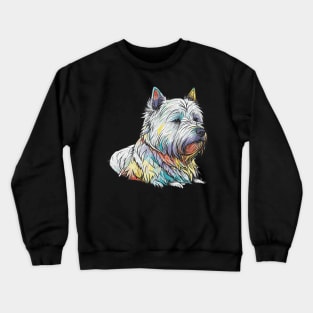 West Highland White Terrier Art Crewneck Sweatshirt